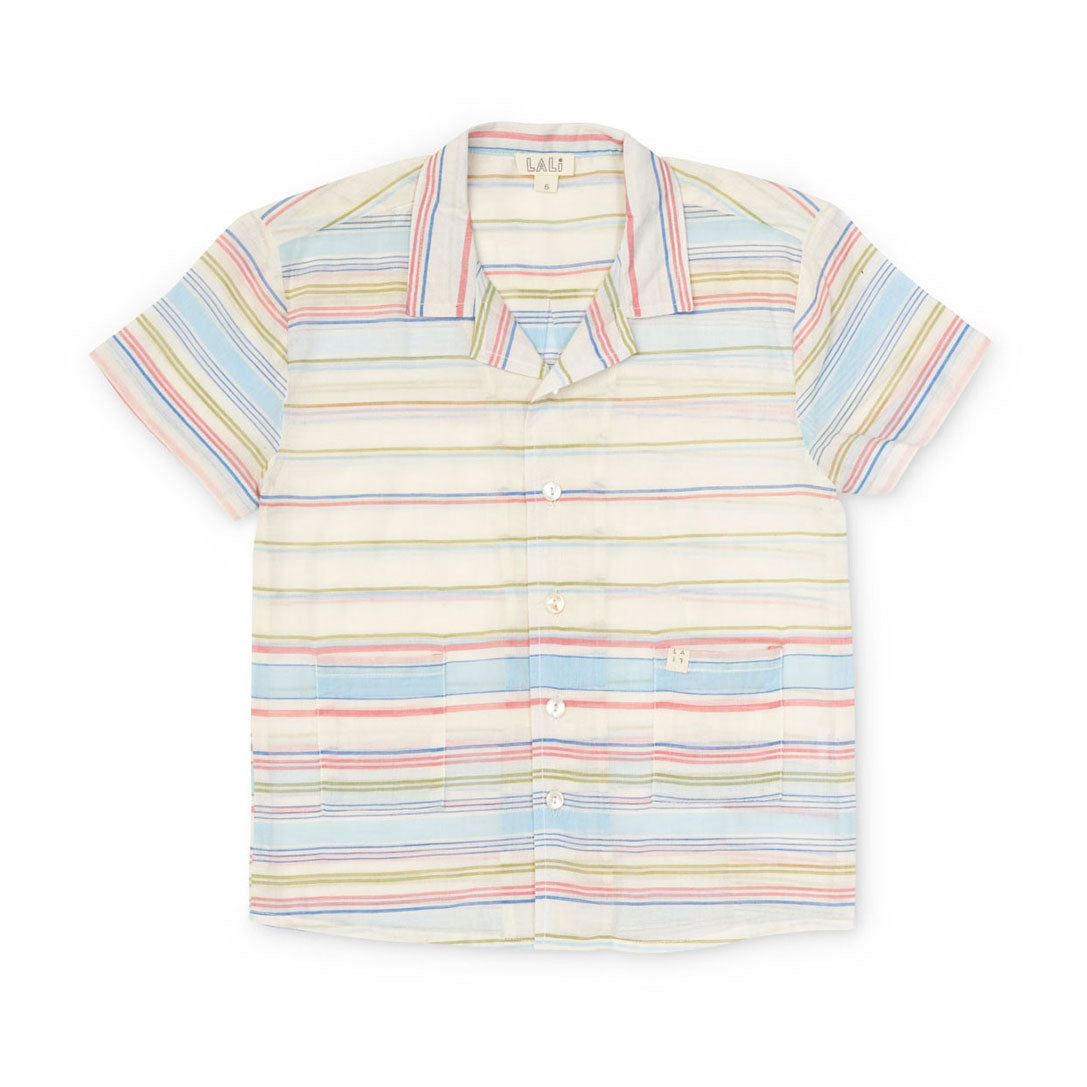 Lali Border Stripe Henri Shirt