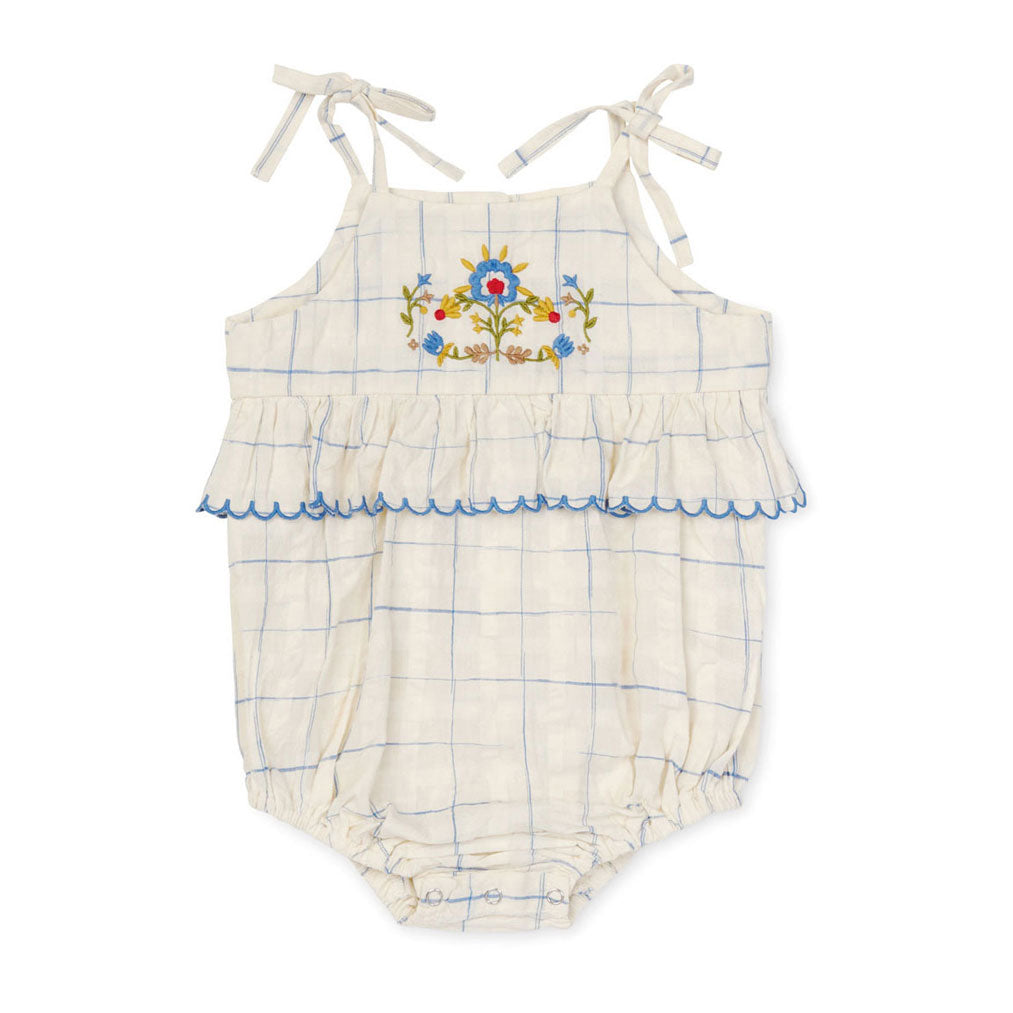 Lali Space Dye Checks Summer Frannie Romper