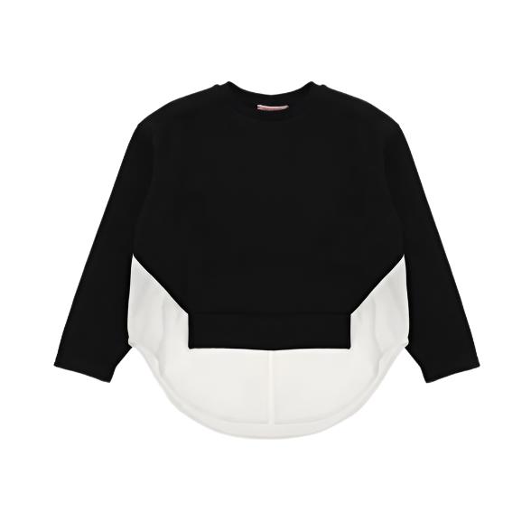 Imperial Black Combined Shirt Sweatshirt