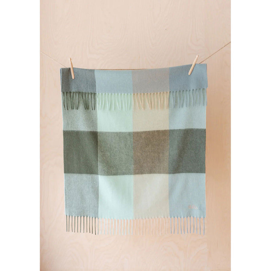 tbco Forest Block Check Lambswool Blanket