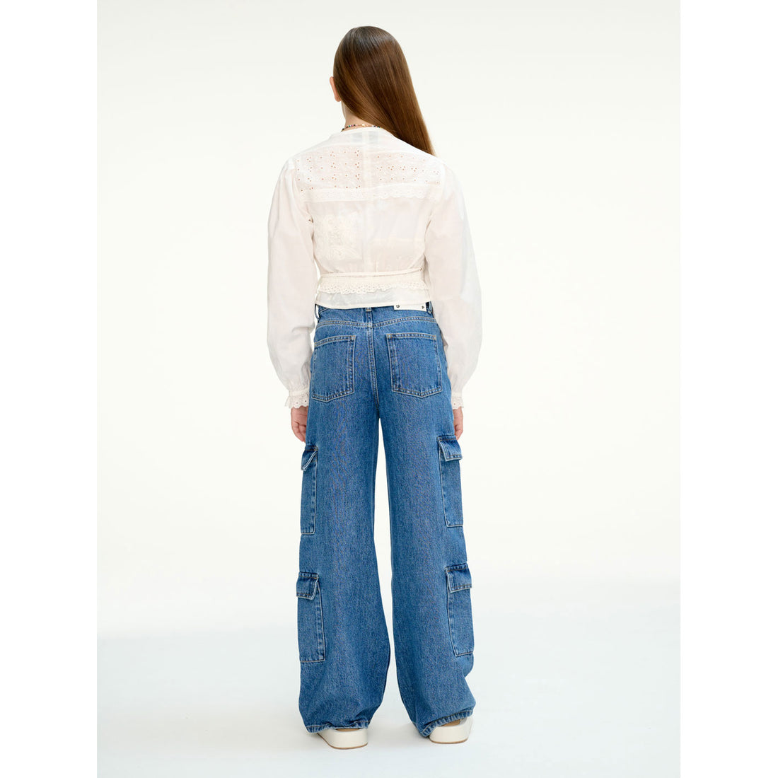 Les Coyotes De Paris Off White Romantic Wrap Top