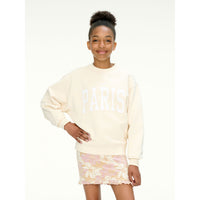 Les Coyotes De Paris Cream Relaxed Fit Artwork Sweatshirt