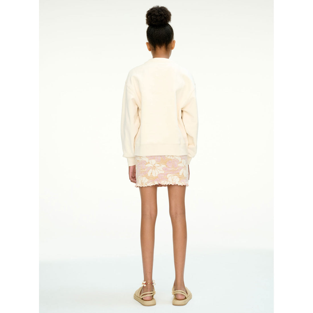Les Coyotes De Paris Cream Relaxed Fit Artwork Sweatshirt