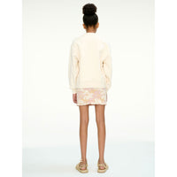 Les Coyotes De Paris Cream Relaxed Fit Artwork Sweatshirt