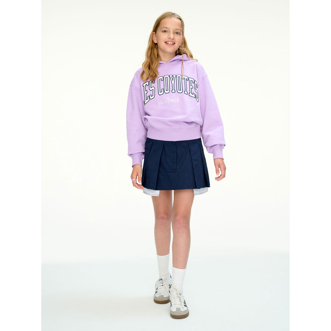 Les Coyotes De Paris Wild Violet Elaxed Fit Collage Hoodie