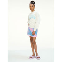 Les Coyotes De Paris Light Grey Melange Relaxed Fit Collage Sweatshirt