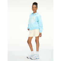 Les Coyotes De Paris Washed Sea Oversized Half Zip Sweatshirt