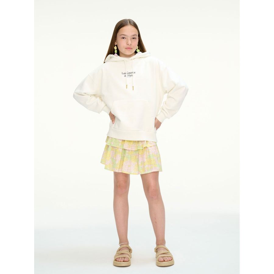 Les Coyotes De Paris Off White Oversized Cannoli Hoodie