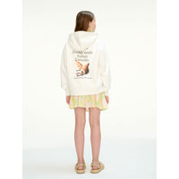 Les Coyotes De Paris Off White Oversized Cannoli Hoodie