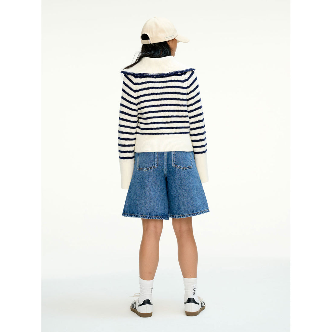 Les Coyotes De Paris Classic Stripe Half Zip Pullover – Ladida