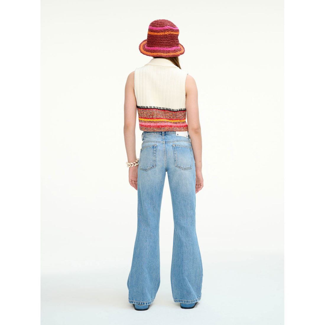 Les Coyotes De Paris Multi Color Knitted Space Yarn Gilet