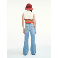 Les Coyotes De Paris Multi Color Knitted Space Yarn Gilet
