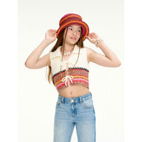 Les Coyotes De Paris Multi Color Knitted Space Yarn Gilet