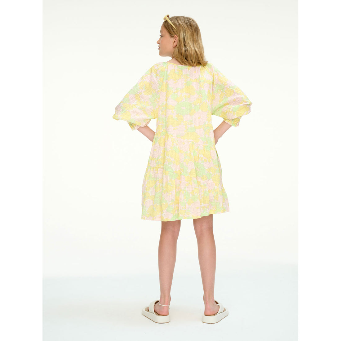 Les Coyotes De Paris Floral Sketch Printed Voluminous Mini Dress