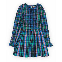 The New Society Infinite Navy Checks Lidia Dress
