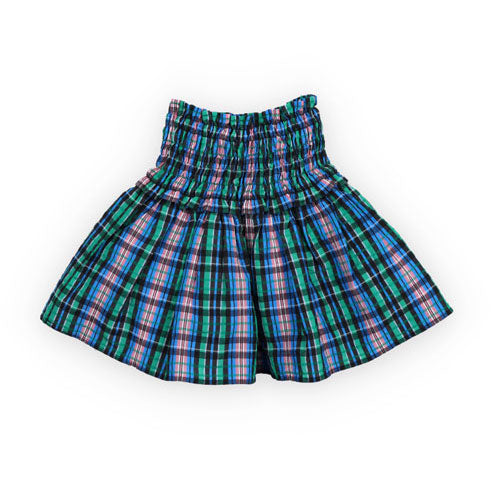 The New Society Infinite Navy Checks Lidia Skirt