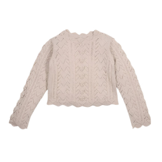 The New Society Moonlight White Lila Sweater