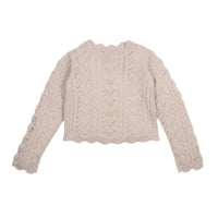 The New Society Moonlight White Lila Sweater