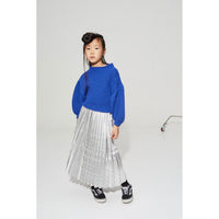 Little Creative Factory Blue British Ballon Sleeve Sweater