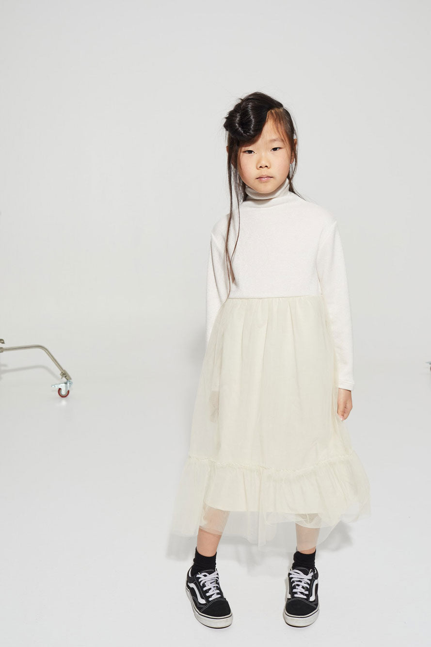 Little Creative Factory White Glaring Dress