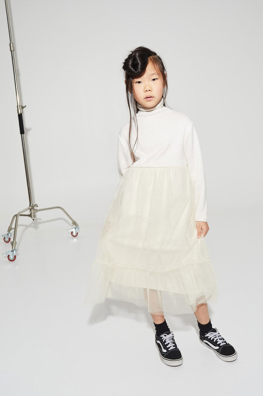 Little Creative Factory White Glaring Dress