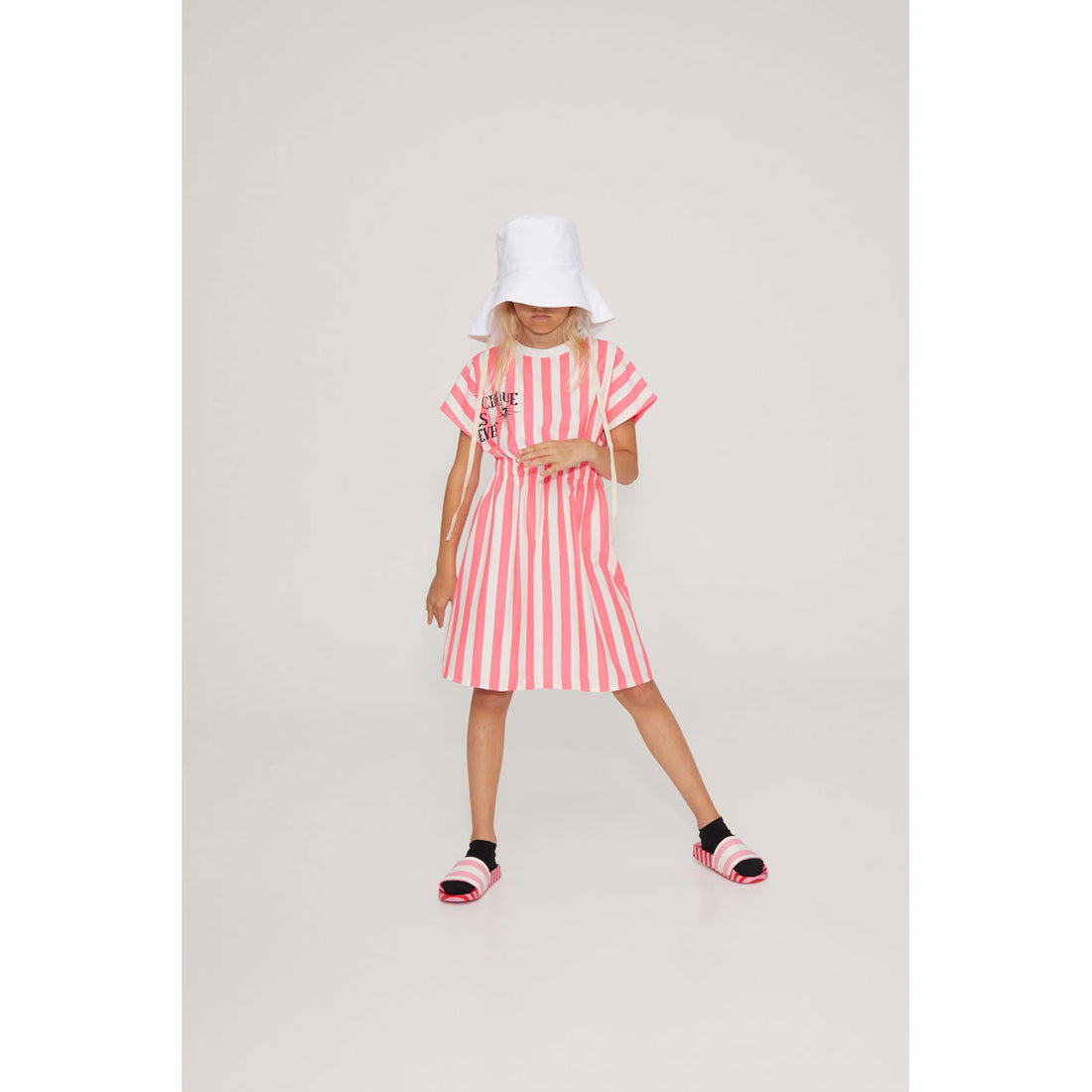 Little Creative Factory Soft Pink Striped Dress