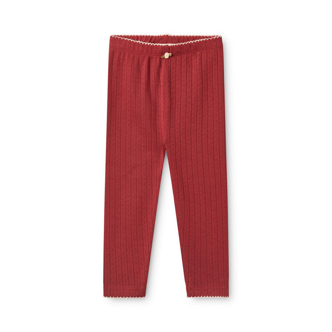 Floss Dark Cranberry Liva Pointelle Leggings