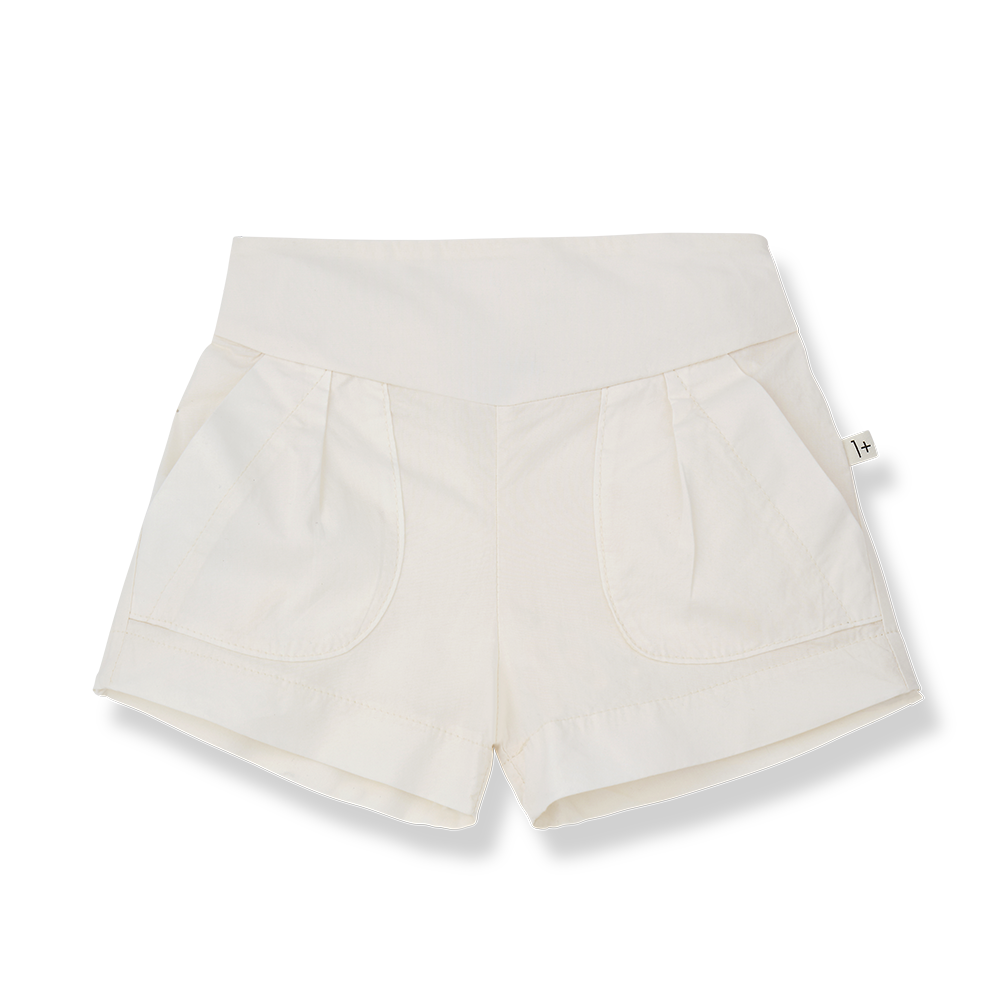 1+ In The Family Off White Llonga Baby Short