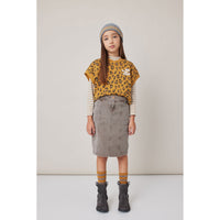 Tocoto Vintage Brown Denim Long  Skirt