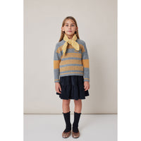 Tocoto Vintage Mustard Striped Pullover