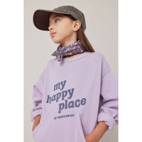Tocoto Vintage Lilac My Happy Place Pocket Sweatshirt