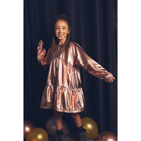 Tocoto Vintage Pink Foil Dress