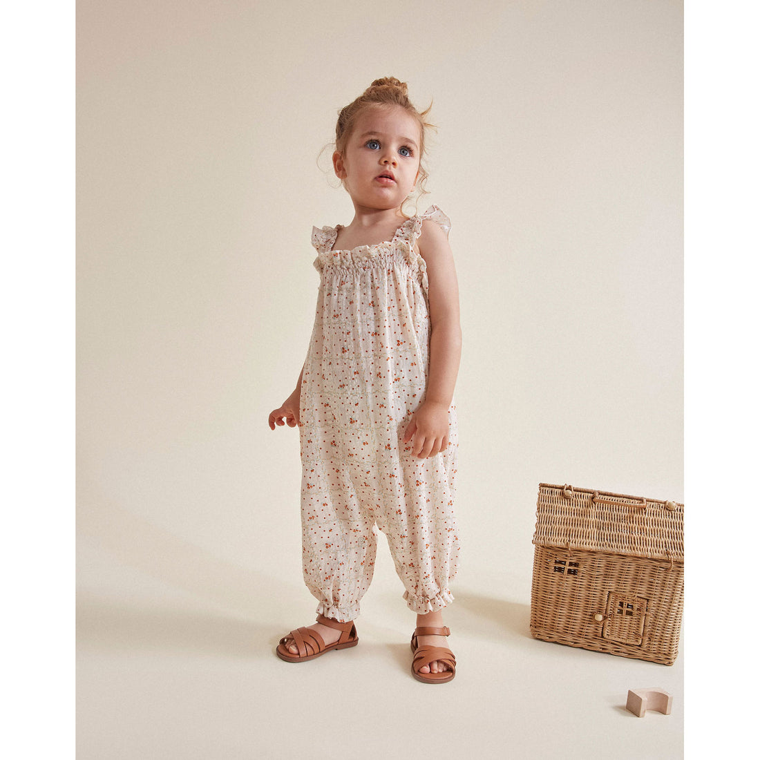Buho Ivory Baby Garden Jumpsuit