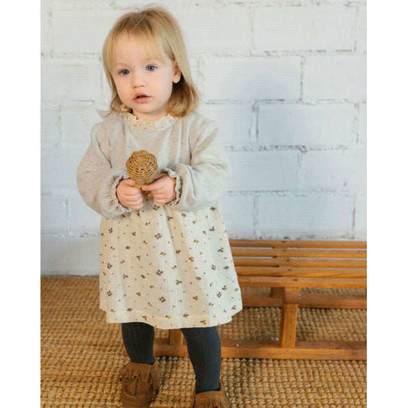 Buho Light Grey Romance Combi Dress