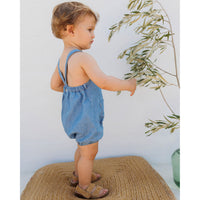 Buho Washed Denim Linen Jumpsuit