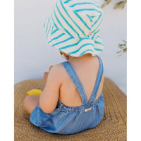 Buho Washed Denim Linen Jumpsuit