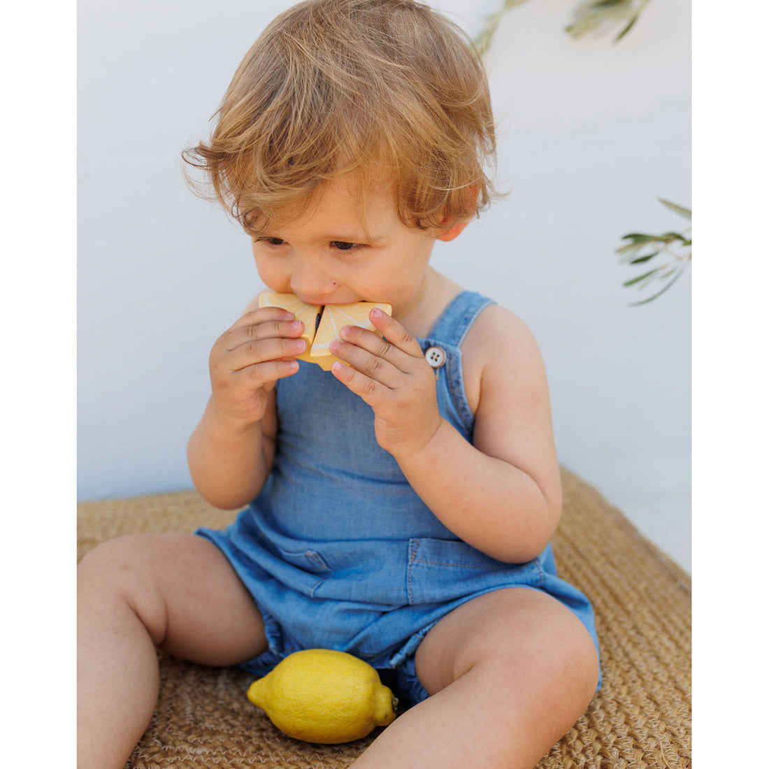 Buho Washed Denim Linen Jumpsuit