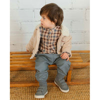 Buho Brown Check Baby Shirt