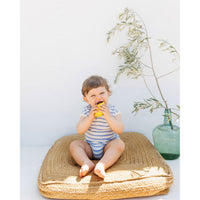 Buho Placid Blue Terry Stripes Romper
