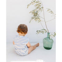 Buho Placid Blue Terry Stripes Romper