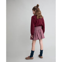 Buho PomegranateTartan Skirt