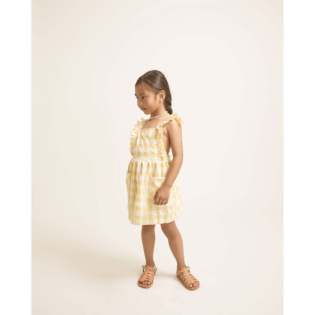 Buho Sun Gingham Dress