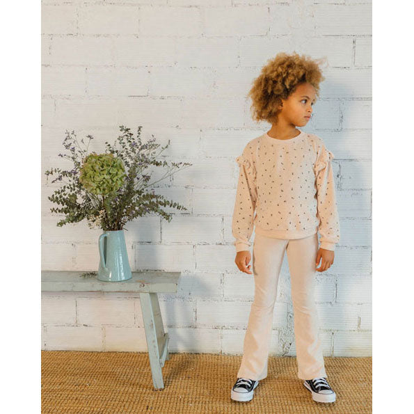 Buho Cream Pink Velvet Cuore Sweater