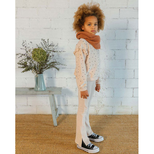 Buho Cream Pink Velvet Cuore Sweater