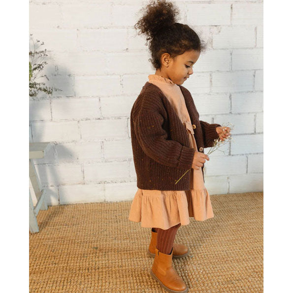 Buho Brown Botonato Cardigan