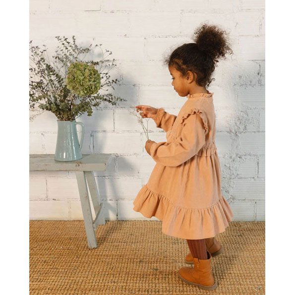 Buho Apple Blossom Soft Velour Dress