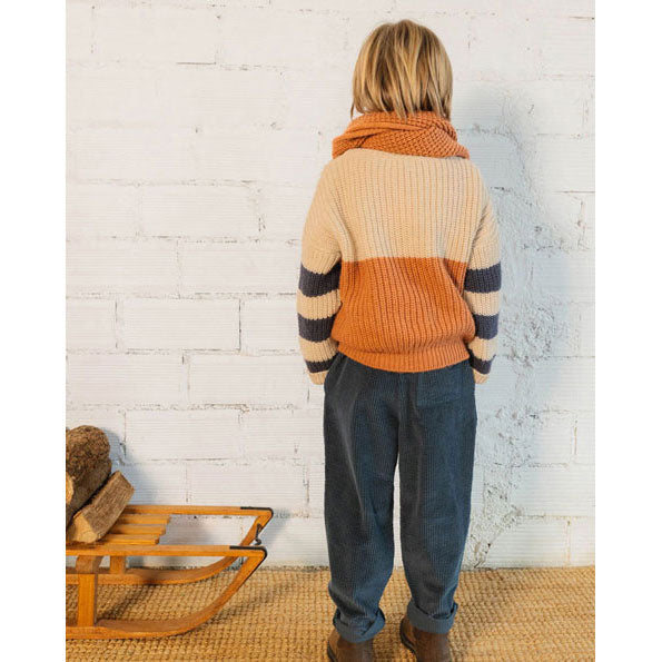 Buho Blue Bands Sweater