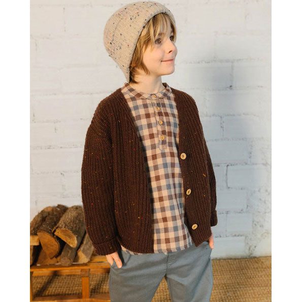Buho Brown Botonato Cardigan
