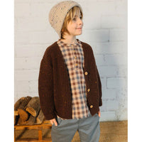 Buho Brown Botonato Cardigan