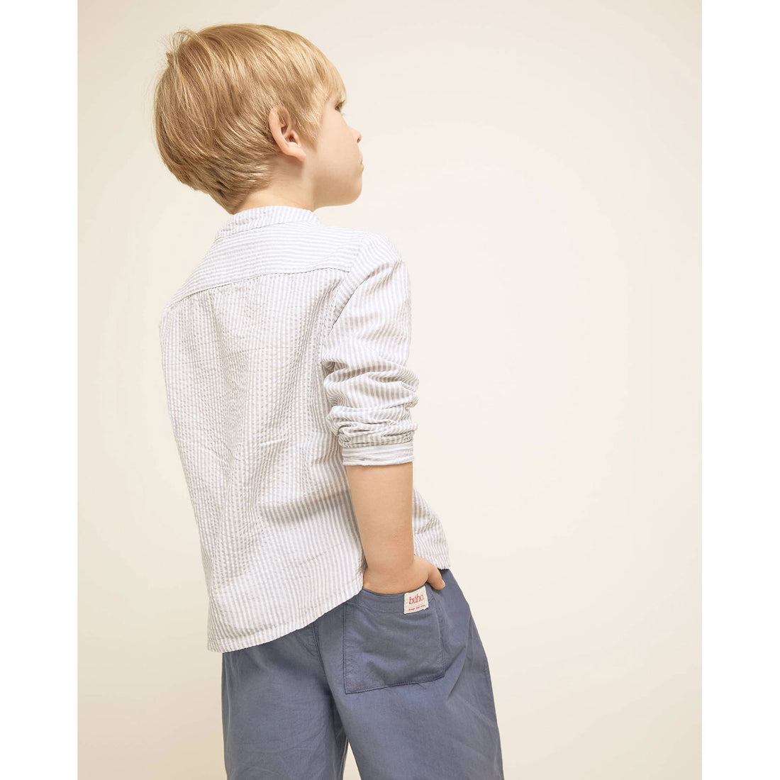 Buho Sky Blue Stripes Shirt